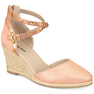 Rialto Campari Espadrille Wedge Sandals 10M New